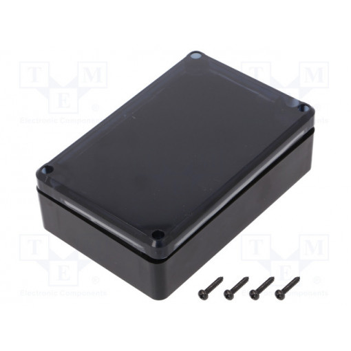 KM-76BKTRS; Enclosure: multipurpose; X: 80mm; Y: 120mm; Z: 36mm; ABS; black; MASZCZYK