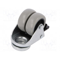 KMDA-PPU 50S-HC; Transport wheel; Ø: 50mm; W: 36mm; H: 71mm; twin wheels; 100kg; RADER