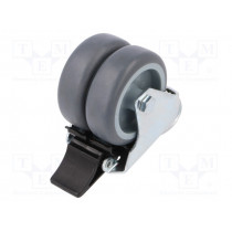 KMDA-TPA 75S-HC; Transport wheel; Ø: 75mm; W: 50mm; H: 100mm; twin wheels; 100kg; RADER