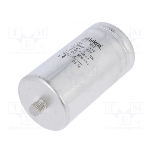 KNK5015 3,33KVAR 400V 50HZ; Capacitor: polypropylene; one phase; Q@50Hz: 3.33kVAR; 400VAC; ISKRA
