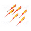 00 20 12 V03; Kit: screwdrivers; Pcs: 6; insulated; 1kVAC; Phillips,Pozidriv®; KNIPEX