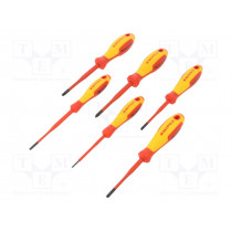 00 20 12 V05; Kit: screwdrivers; Pcs: 6; insulated; 1kVAC; KNIPEX 00 20 12 V05; Kit: screwdrivers; Pcs: 6; insulated; 1kVAC; KNIPEX