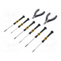 00 20 18 ESD; Kit: general purpose; Pcs: 8; ESD; Package: bag; KNIPEX 00 20 18 ESD; Kit: general purpose; Pcs: 8; ESD; Package: bag; KNIPEX