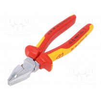 02 06 180; Pliers; insulated,universal; steel; 180mm; KNIPEX 02 06 180; Pliers; insulated,universal; steel; 180mm; KNIPEX