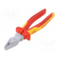 02 06 200; Pliers; insulated,universal; steel; 200mm; KNIPEX