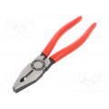 03 01 200; Pliers; for gripping and cutting,universal; plastic handle; KNIPEX