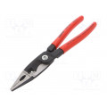 13 81 200; Pliers; for gripping and cutting,universal; plastic handle; KNIPEX