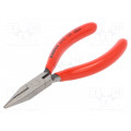 25 01 125; Pliers; cutting,half-rounded nose,universal; plastic handle; KNIPEX