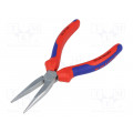 30 25 160; Pliers; half-rounded nose; for gripping,for bending; 160mm; KNIPEX