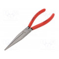 38 11 200; Pliers; curved,half-rounded nose; 200mm; KNIPEX