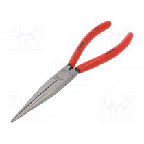 38 11 200; Pliers; curved,half-rounded nose; 200mm; KNIPEX