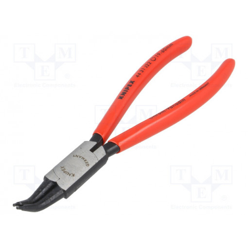 44 31 J22; Pliers; for circlip; internal; 19÷60mm; Pliers len: 180mm; angular; KNIPEX