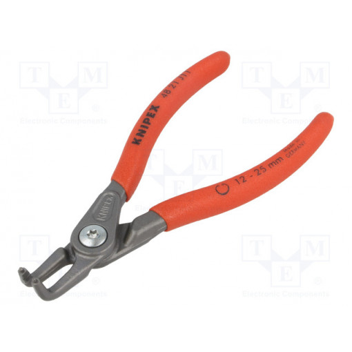 48 21 J11; Pliers; for circlip; internal; 12÷25mm; Pliers len: 130mm; angular; KNIPEX