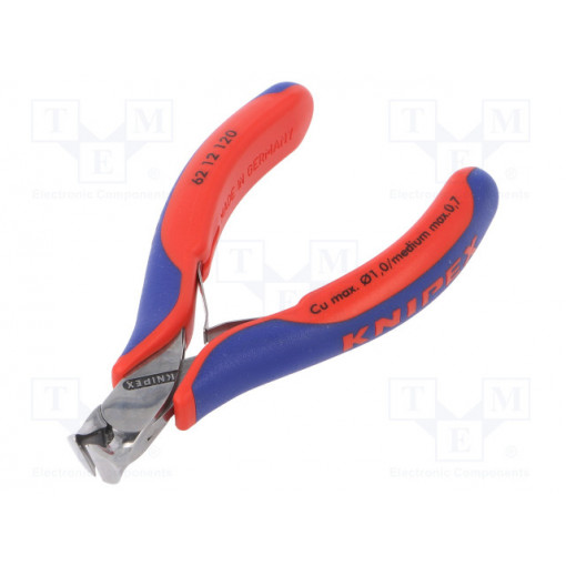 62 12 120; Pliers; end,cutting; two-component handle grips; KNIPEX