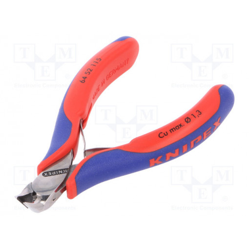 64 52 115; Pliers; end,cutting; two-component handle grips; KNIPEX