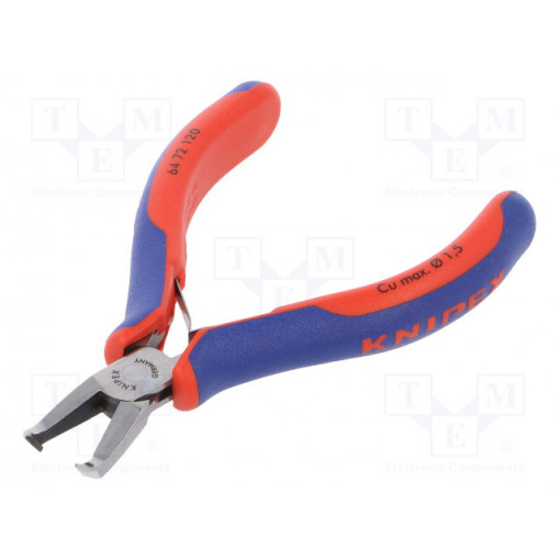 64 72 120; Pliers; end,cutting; two-component handle grips; KNIPEX
