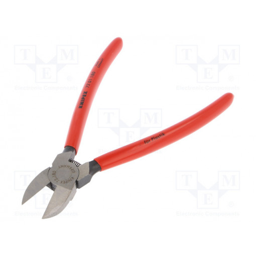 72 01 180; Pliers; side,cutting; plastic handle; Pliers len: 180mm; KNIPEX