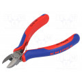 72 02 125; Pliers; side,cutting; Pliers len: 125mm; Cut: without chamfer; KNIPEX