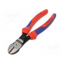 74 02 180; Pliers; side,cutting; plastic handle; Pliers len: 180mm; KNIPEX