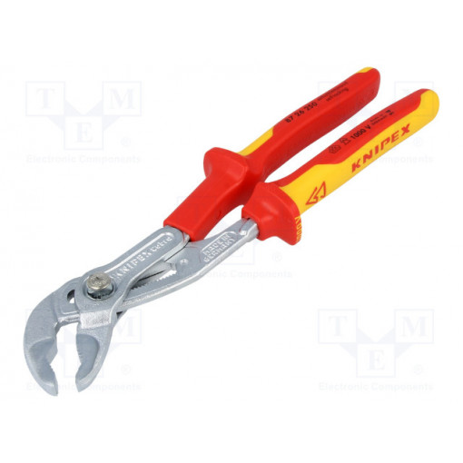87 26 250; Pliers; insulated,adjustable; chrome-vanadium steel; 1kVAC; KNIPEX