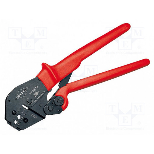 97 52 10; Tool: for crimping colaxial / RF connectors; 250mm; KNIPEX
