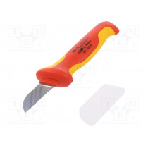 98 52; Knife; insulated; for cables; Tool length: 190mm; KNIPEX