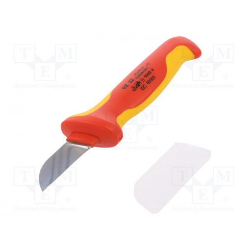 98 52; Knife; insulated; for cables; Tool length: 190mm; KNIPEX