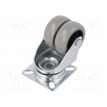 KPDA-PPU 50S; Transport wheel; Ø: 50mm; W: 36mm; H: 71mm; twin wheels,torsional; RADER