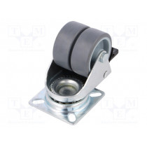 KPDA-TPA 50S-HC; Transport wheel; Ø: 50mm; W: 34mm; H: 71mm; dual channels; 70kg; RADER