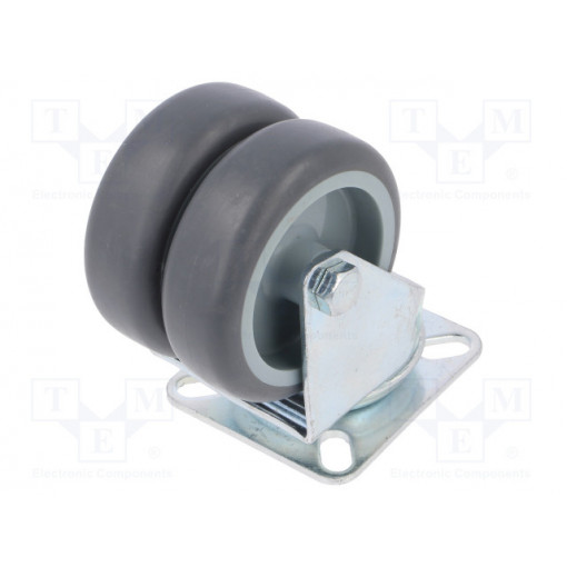 KPDA-TPA 75S; Transport wheel; Ø: 75mm; W: 50mm; H: 103mm; twin wheels,torsional; RADER