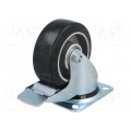 KPE-ALGE 100K-HC; Transport wheel; Ø: 100mm; W: 40mm; H: 128mm; torsional with lock; RADER