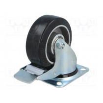 KPE-ALGE 100K-HC; Transport wheel; Ø: 100mm; W: 40mm; H: 128mm; torsional with lock; RADER