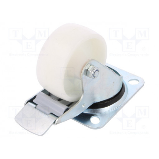 KPE-POB 80S-HC; Transport wheel; Ø: 80mm; W: 35mm; H: 105mm; torsional with lock; RADER