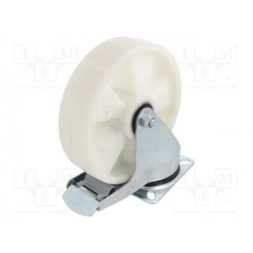 KPE-POBW 200K-HC; Transport wheel; Ø: 200mm; W: 50mm; H: 235mm; torsional with lock; RADER