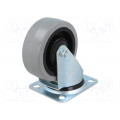 KPE-POGES 100K1; Transport wheel; Ø: 100mm; W: 36mm; H: 128mm; torsional; 150kg; RADER