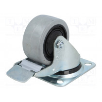 KPE-POGES 80K1-HC; Transport wheel; Ø: 80mm; W: 36mm; H: 105mm; torsional with lock; RADER