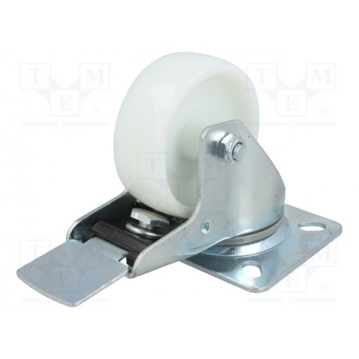 KPE-PPB 80S-HC; Transport wheel; Ø: 80mm; W: 32mm; H: 105mm; torsional with lock; RADER