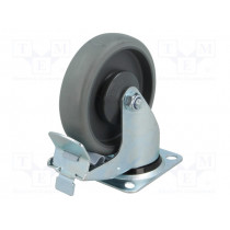 KPE-WTE 125K1-HC; Transport wheel; Ø: 125mm; W: 32mm; H: 156mm; torsional with lock; RADER