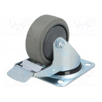 KPE-WTE 80K1-HC; Transport wheel; Ø: 80mm; W: 32mm; H: 105mm; torsional with lock; RADER