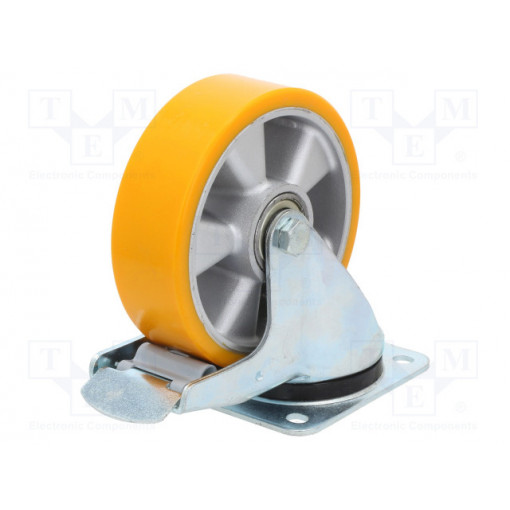 KPM-ALPU 160K-HC; Transport wheel; Ø: 160mm; W: 50mm; H: 195mm; torsional with lock; RADER