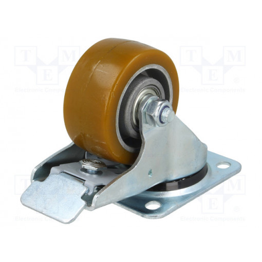 KPM-ALPU 80K-HC; Transport wheel; Ø: 80mm; W: 38mm; H: 111mm; torsional with lock; RADER