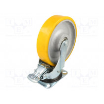 KPW-ZPU 200K-HC; Transport wheel; Ø: 200mm; W: 50mm; H: 240mm; torsional with lock; RADER