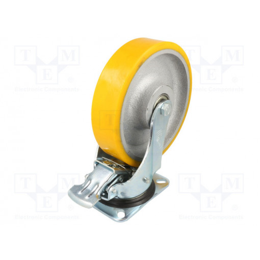 KPW-ZPU 200K-HC; Transport wheel; Ø: 200mm; W: 50mm; H: 240mm; torsional with lock; RADER