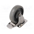 KPX-WTE 125K1-HC; Transport wheel; Ø: 125mm; W: 32mm; H: 156mm; torsional with lock; RADER KPX-WTE 125K1-HC; Transport wheel; Ø: 125mm; W: 32mm; H: 156mm; torsional with lock; RADER
