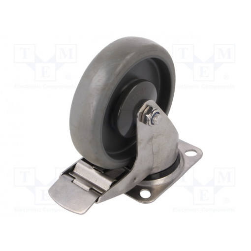 KPX-WTE 125K1-HC; Transport wheel; Ø: 125mm; W: 32mm; H: 156mm; torsional with lock; RADER