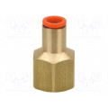 KQ2F04-01A; Push-in fitting; threaded,straight; Rc 1/8 KQ2F04-01A; Push-in fitting; threaded,straight; Rc 1/8