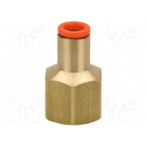 KQ2F04-01A; Push-in fitting; threaded,straight; Rc 1/8
