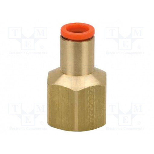 KQ2F04-01A; Push-in fitting; threaded,straight; Rc 1/8