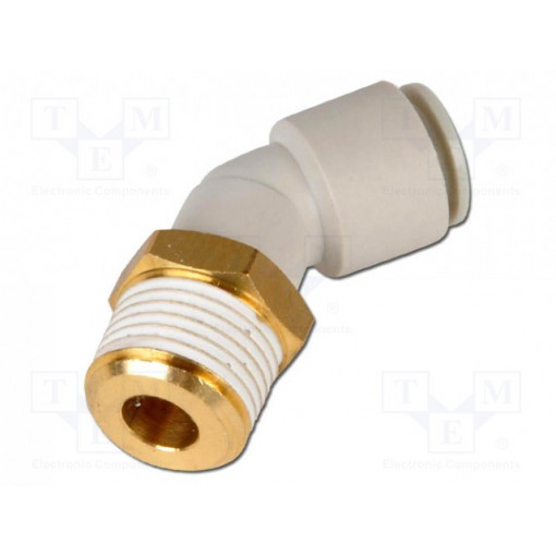 KQ2L04-01AS; Push-in fitting; threaded,angled 90°; R 1/8