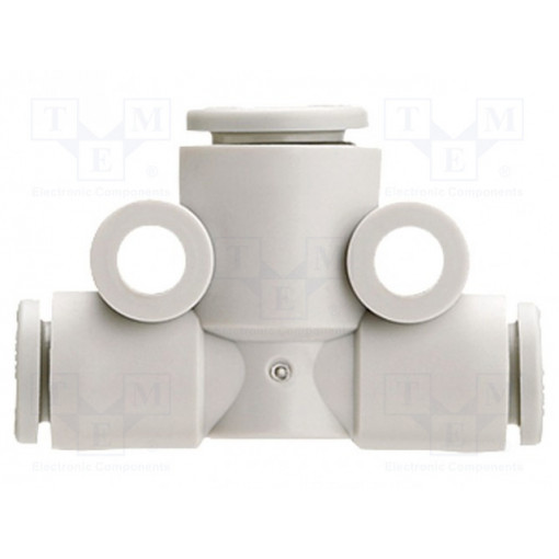 KQ2T23-00A; Tee fitting; plug-in; -1÷10bar; Mat: polypropylene; T type branch; SMC